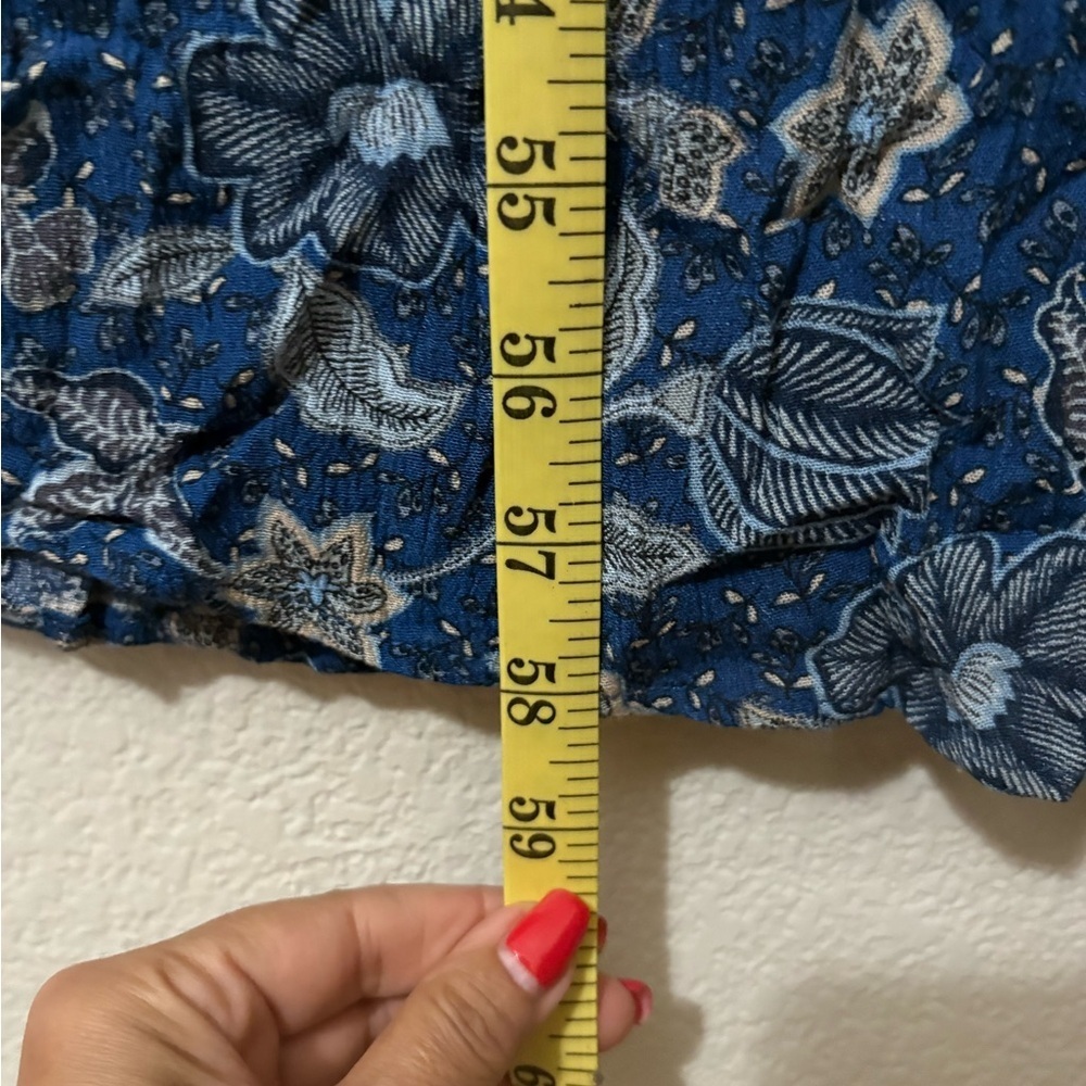 Roan + Ryan Willa Chic Blue Floral Maxi Dress w/ Adj. Straps, Liner and Pockets. - Picture 8 of 14
